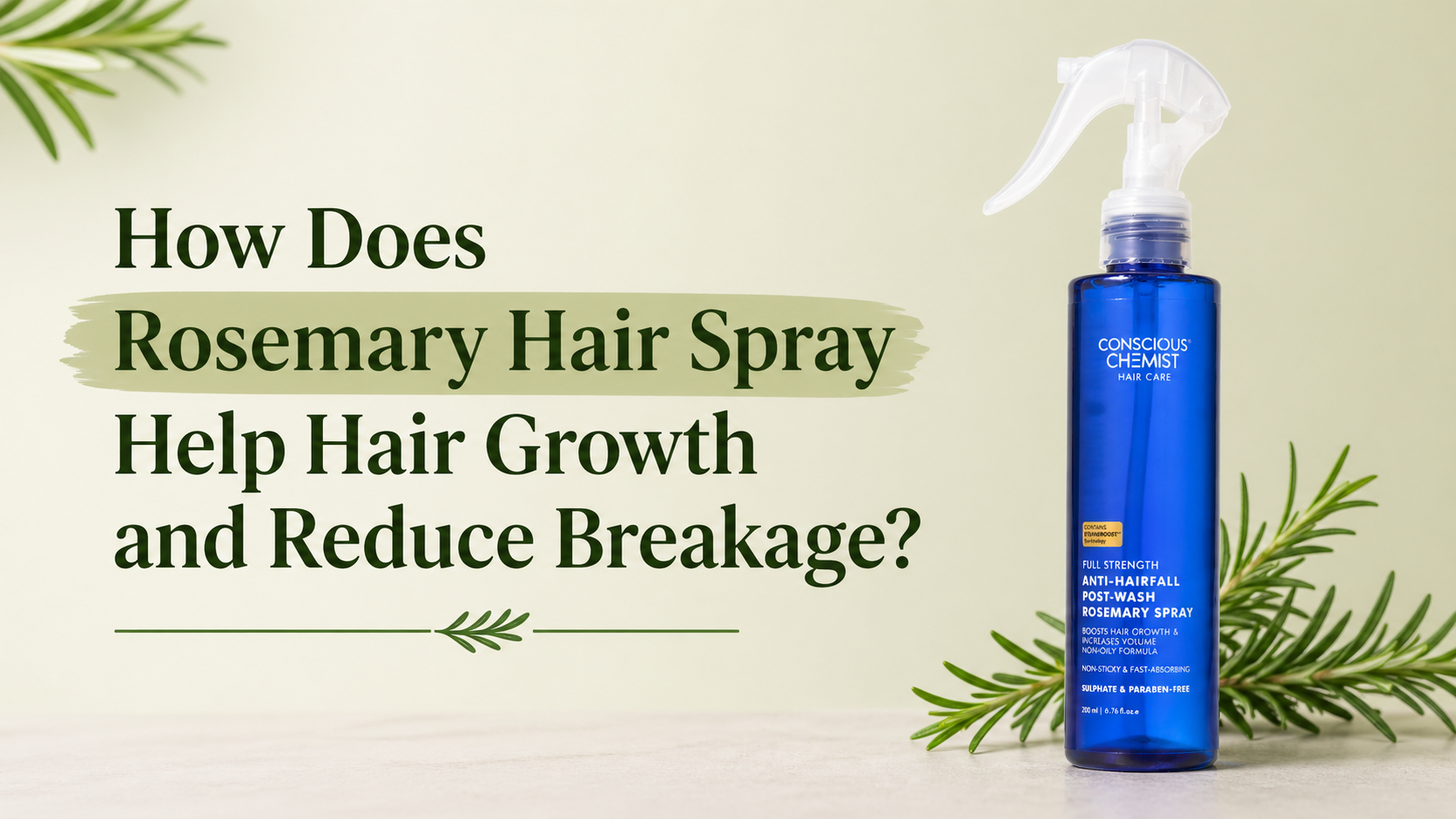 How Does Rosemary Hair Spray Help Hair Growth and Reduce Breakage?