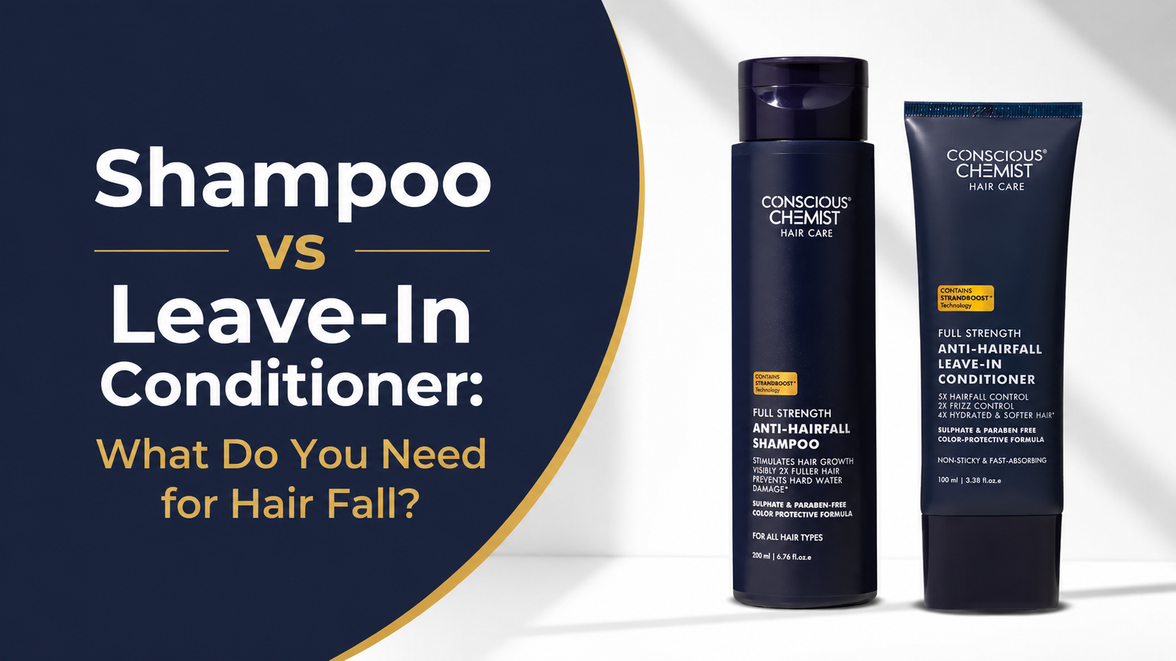 Shampoo vs Leave-In Conditioner: What Do You Need for Hair Fall?