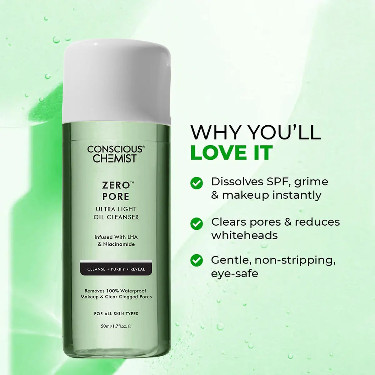 Zero Pore Ultra Light Cleanser | 2 x 50 ml