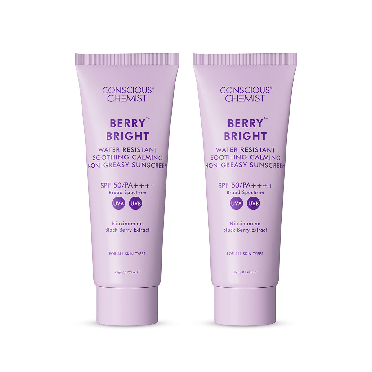 Berry Bright Sunscreen Mini | Pack of Two | 40 Gms | Special Deal