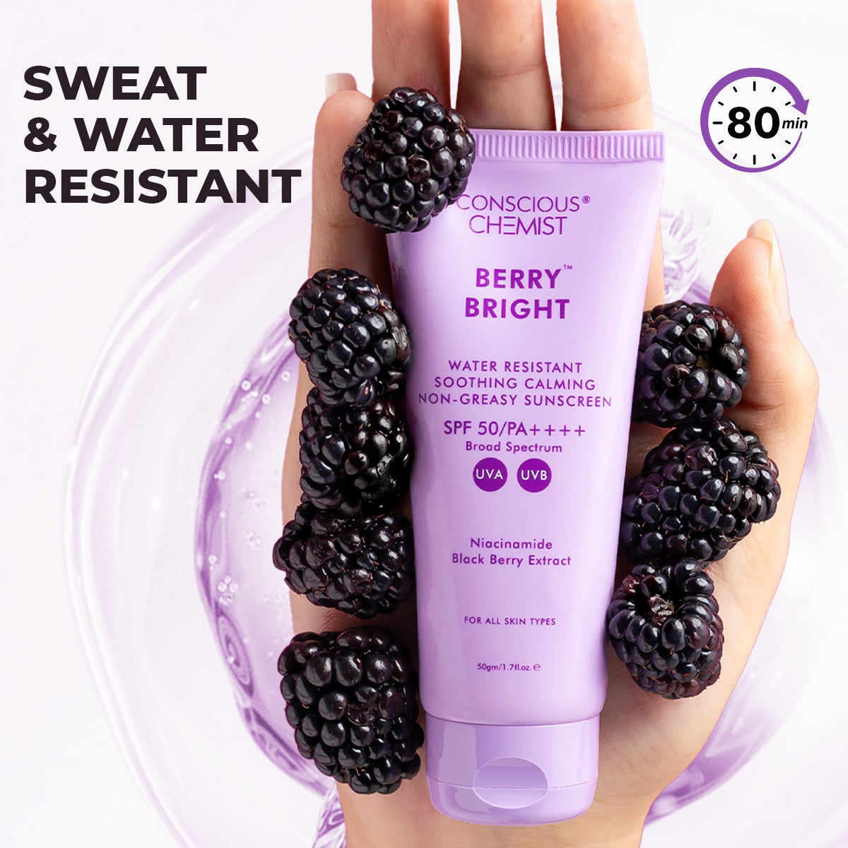 Berry Bright Sunscreen Mini | Pack of Three | 3 x 20 Gms | Special Deal