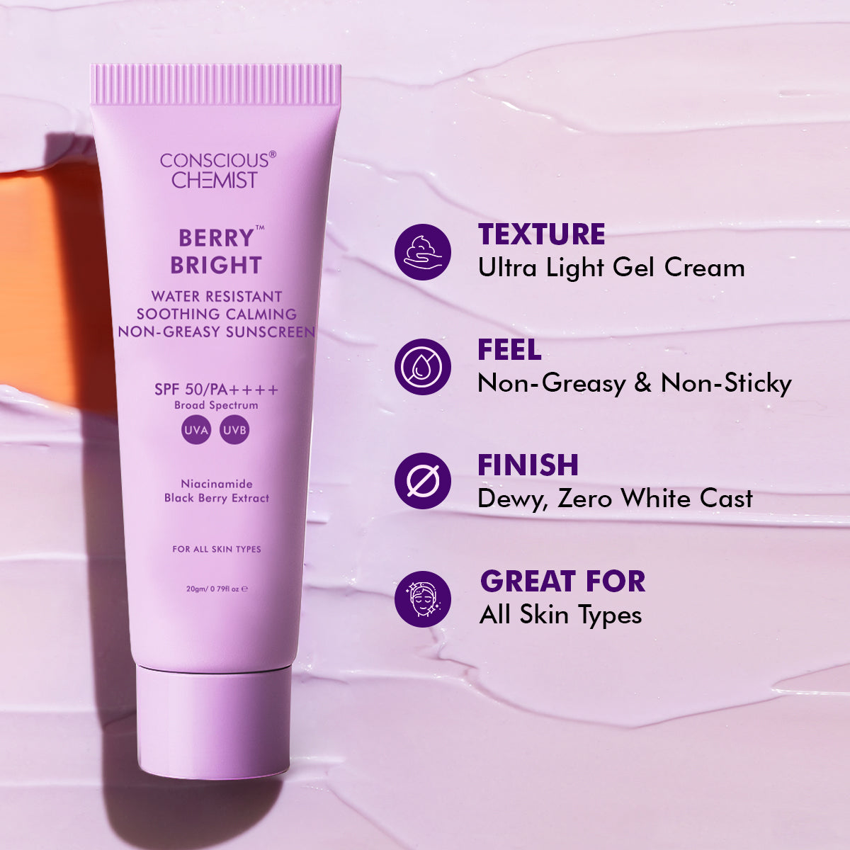 Berry Bright Sunscreen Mini | Pack of Two | 40 Gms | Special Deal