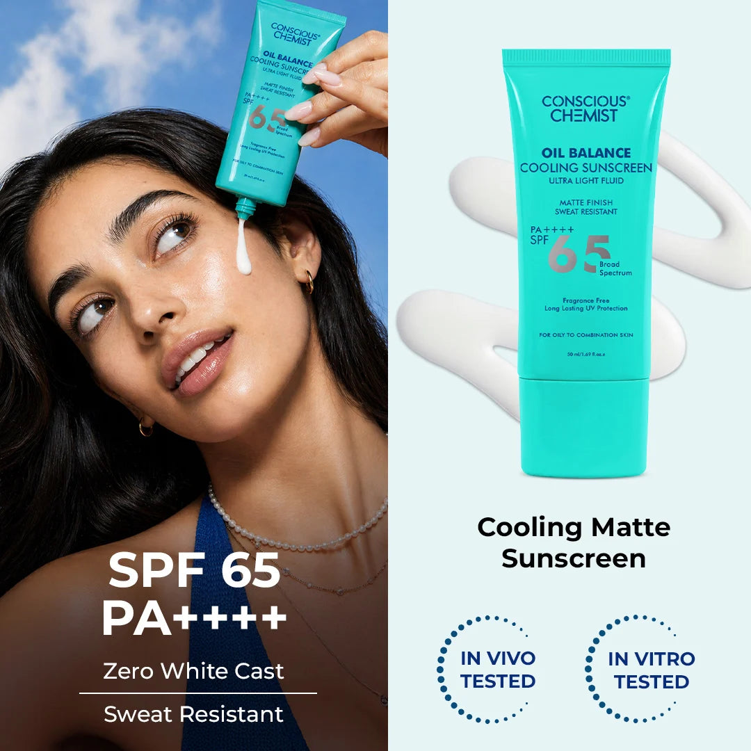 Cooling Fluid Sunscreen | SPF 65 PA++++ | 8 Hour Oil Control