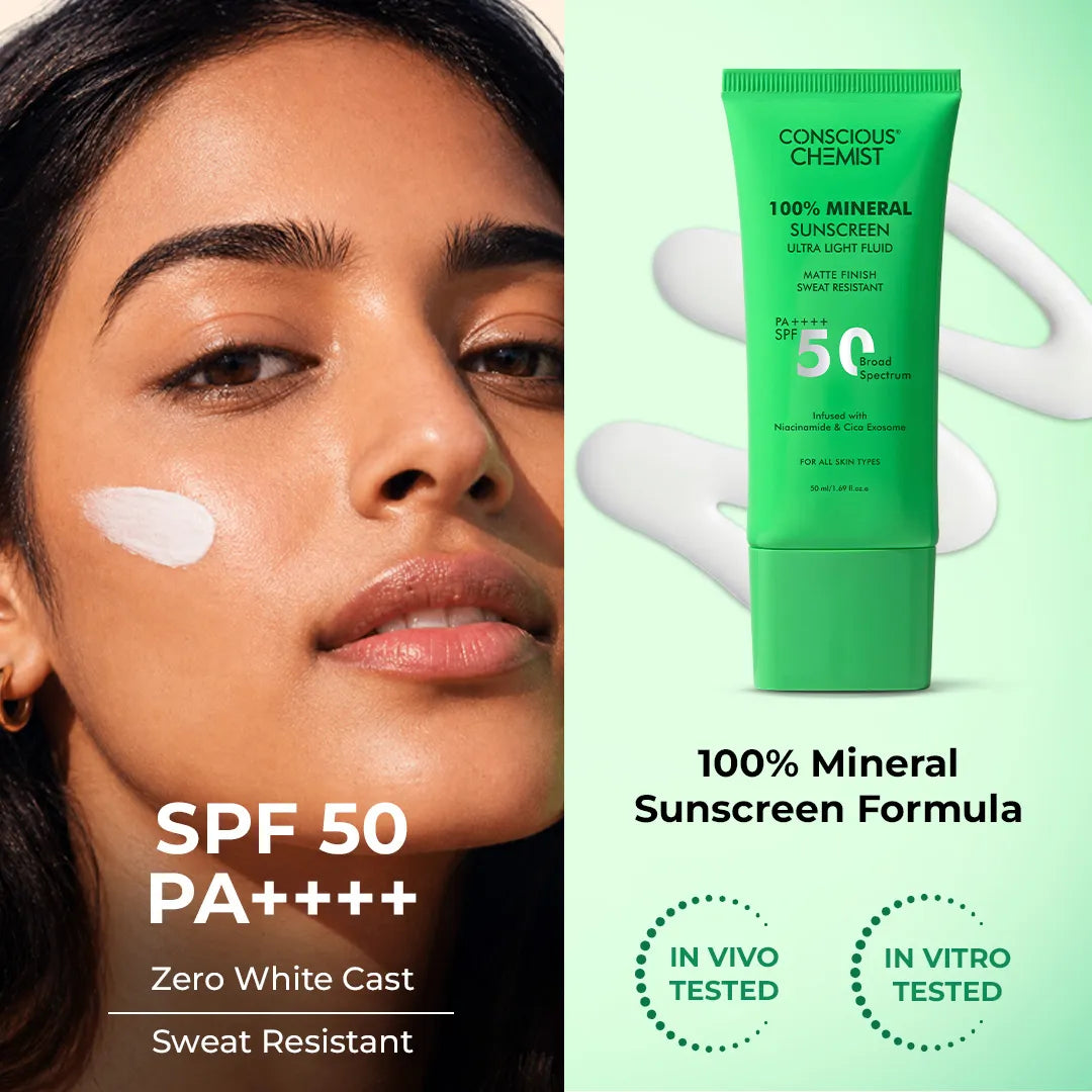 100% Mineral Sunscreen SPF 50 PA++++ | Matte Finish