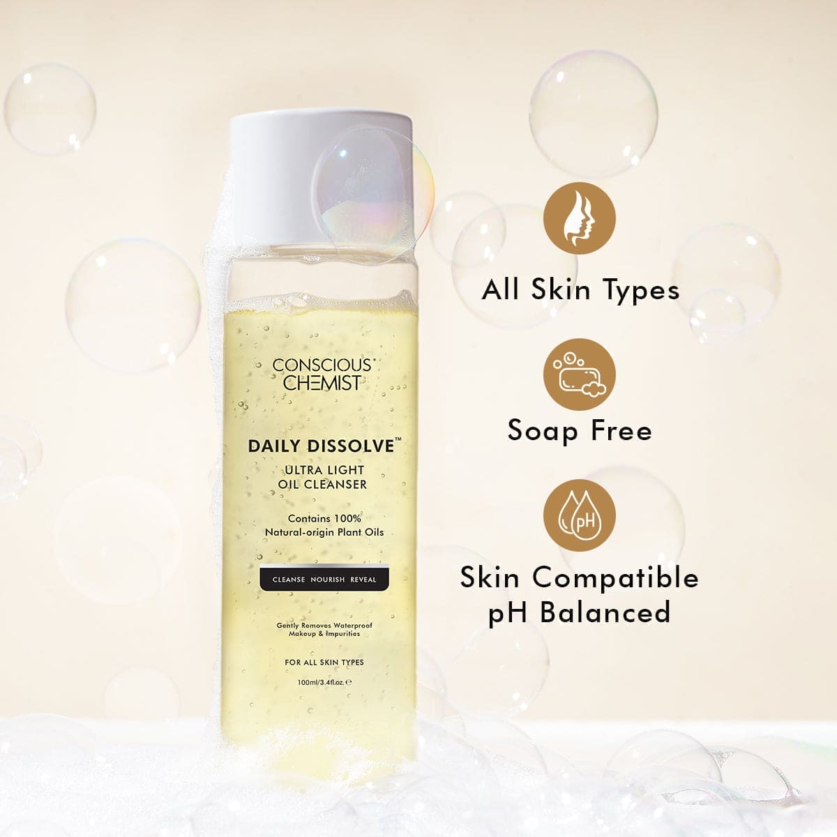 Pack Of Two - Oil Cleanser | Removes Makeup, Dirt & Impurities | 260 ml