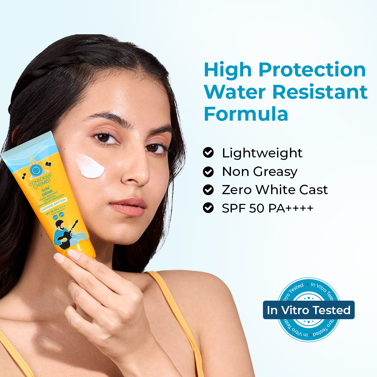 Sun Drink Unwind Edition Ceramide Sunscreen | SPF 50 PA++++ | 50 gms | AF