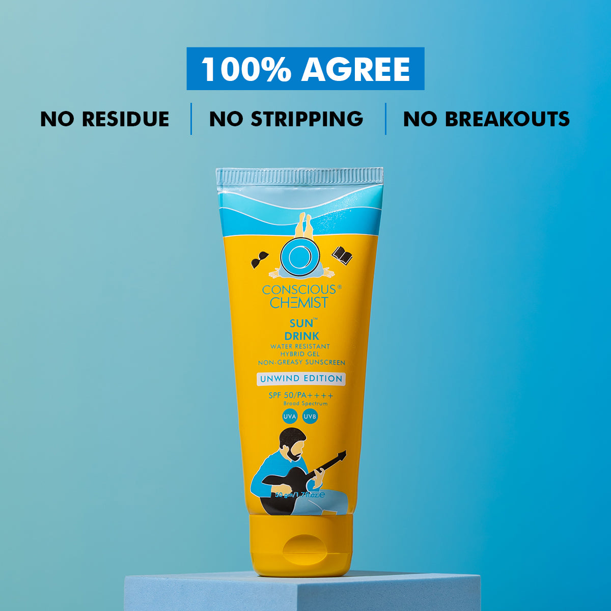 Sun Drink Unwind Edition Ceramide Sunscreen | SPF 50 PA++++ | 50 gms | HP Offers