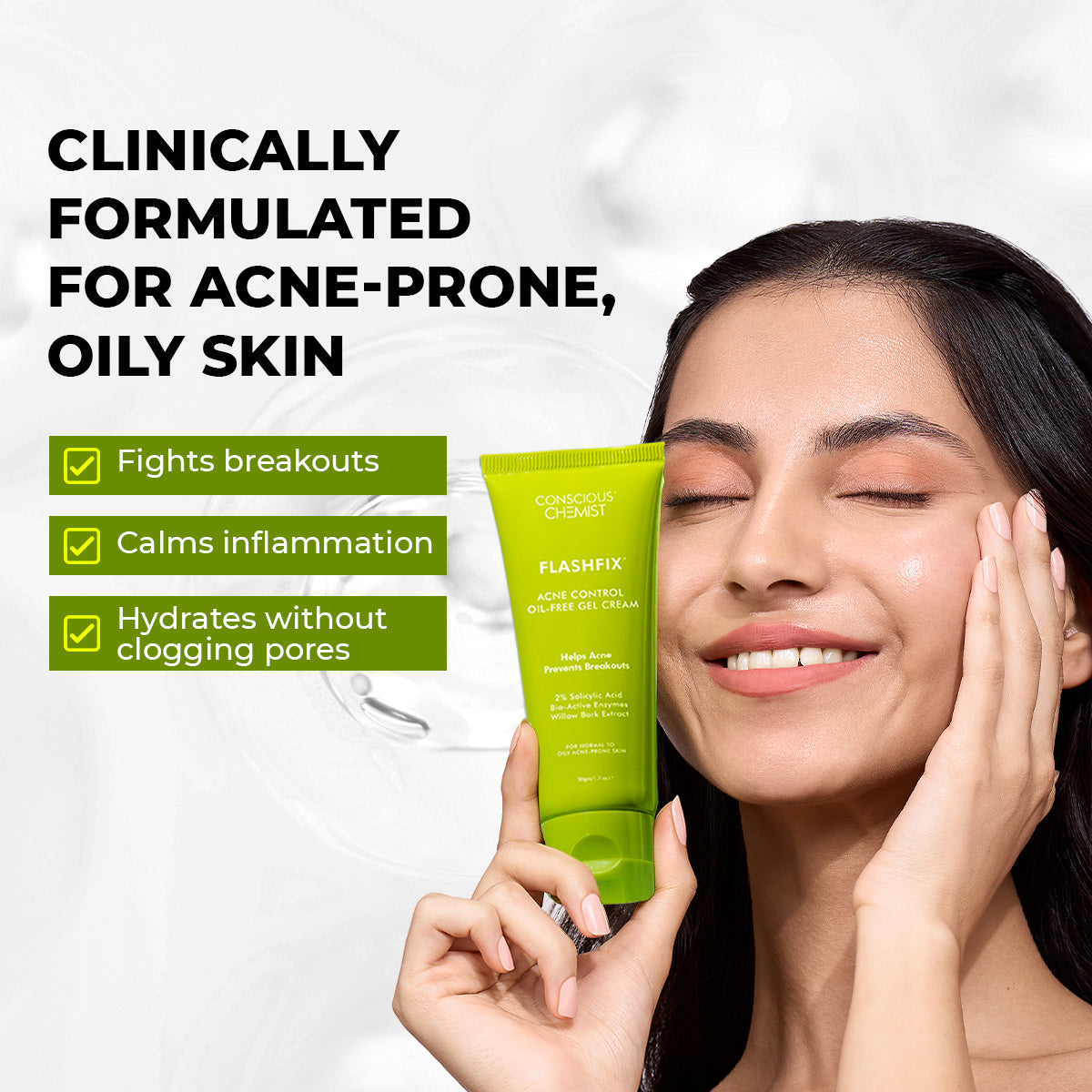 Flashfix Acne Control Oil - Free Gel Cream | 50 gm