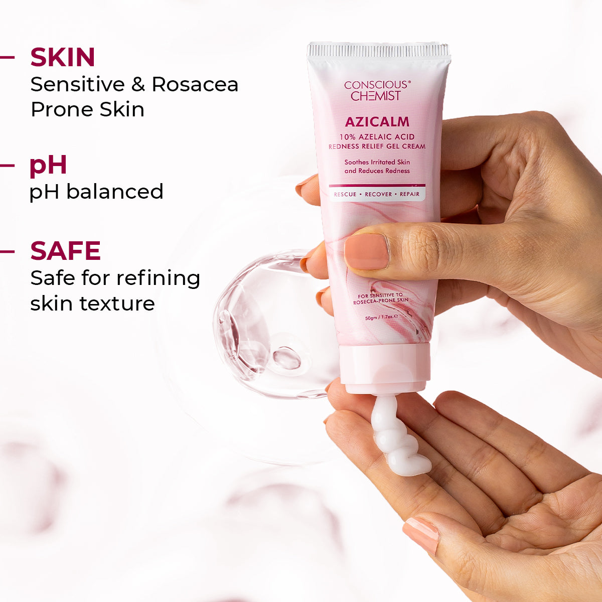 Azicalm Redness & Inflammation Relief Cream | 10% Azelaic Acid | 50 gms