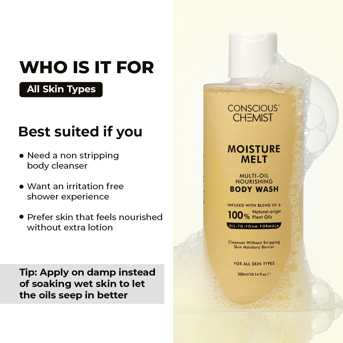 Moisture Melt Multi-Oil Nourishing Bodywash | 300 ml