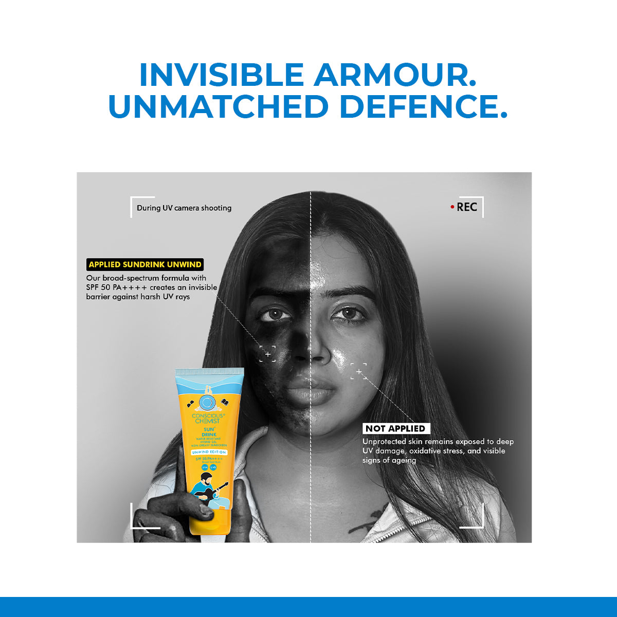 Sun Drink Unwind Edition Ceramide Sunscreen | SPF 50 PA++++ | 50 gms | AF