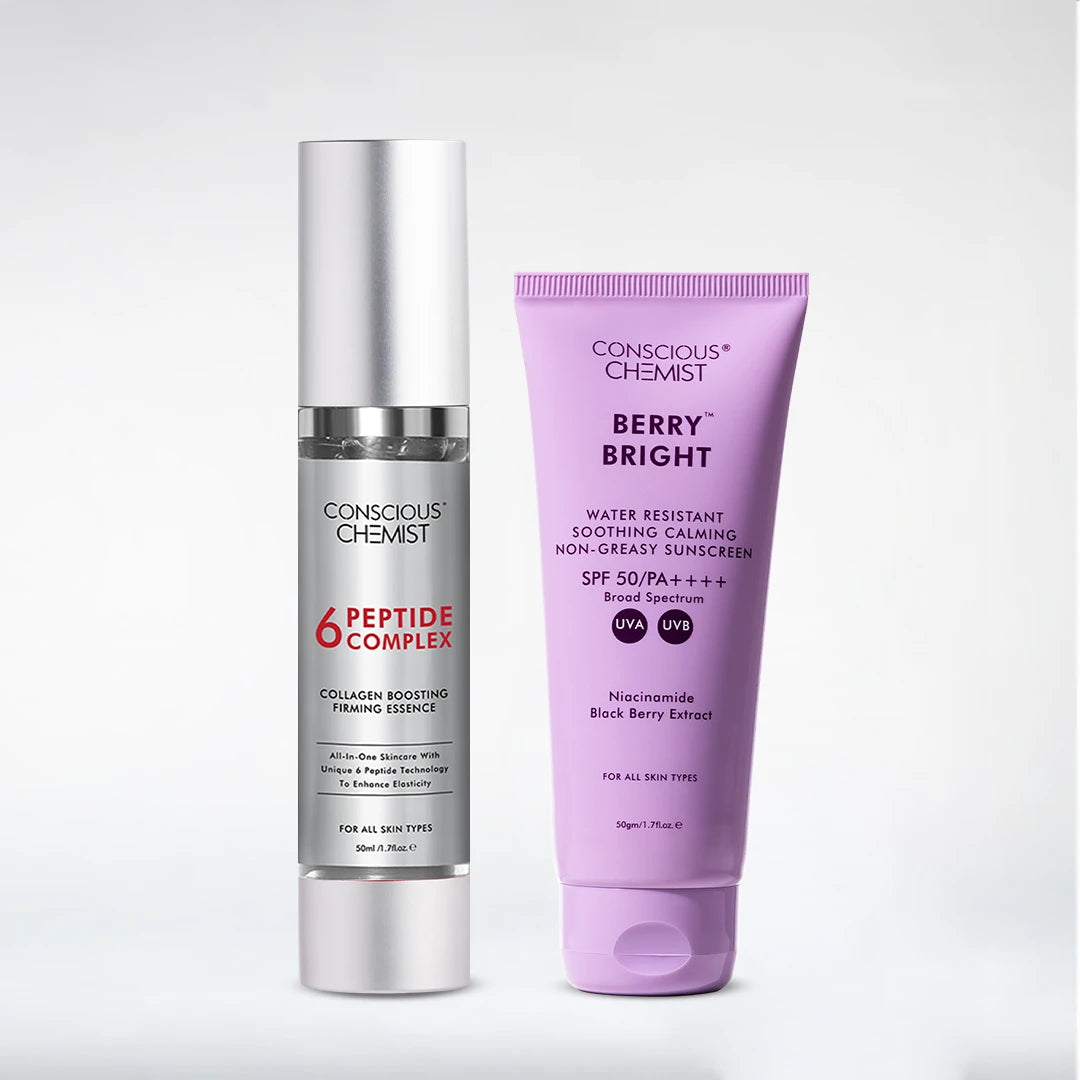 Firming & Protection Duo | Peptide Serum & Berry Bright Sunscreen | Combo