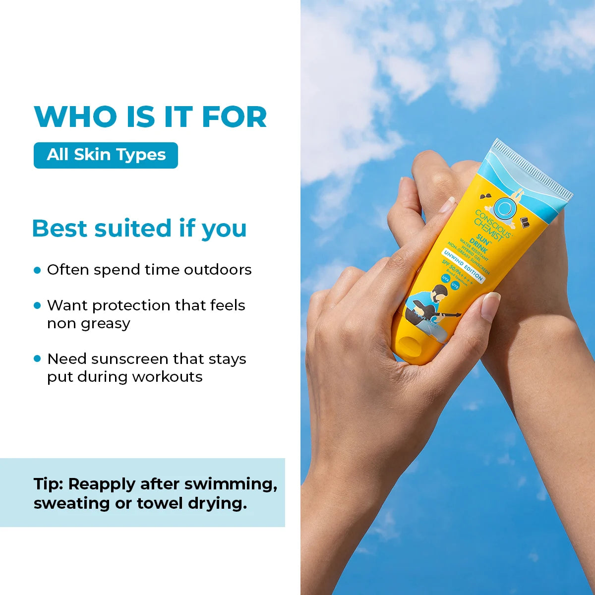 Sun Drink Unwind Edition Ceramide Sunscreen | SPF 50 PA++++ | 50 gms