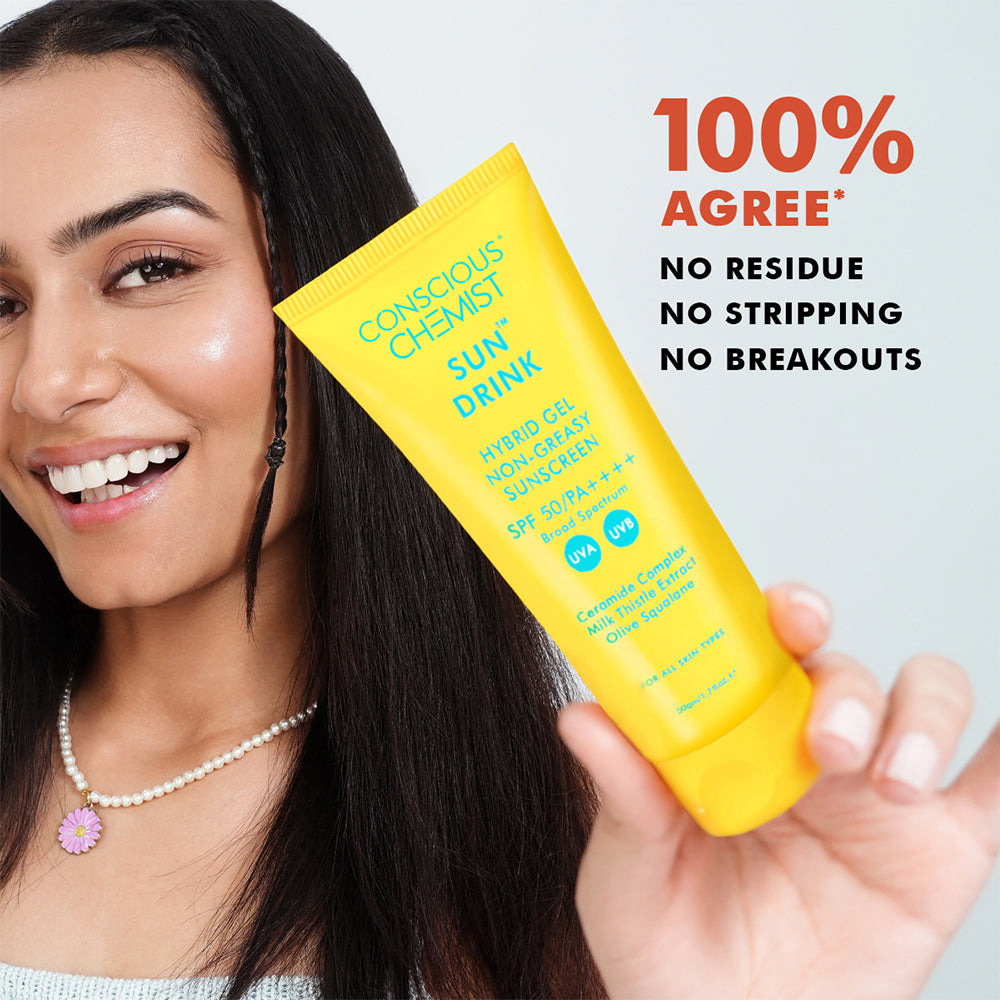 Ceramide Sunscreen | SPF50 PA++++ | Dewy, Lightweight, & Oil-Free | 50 gm