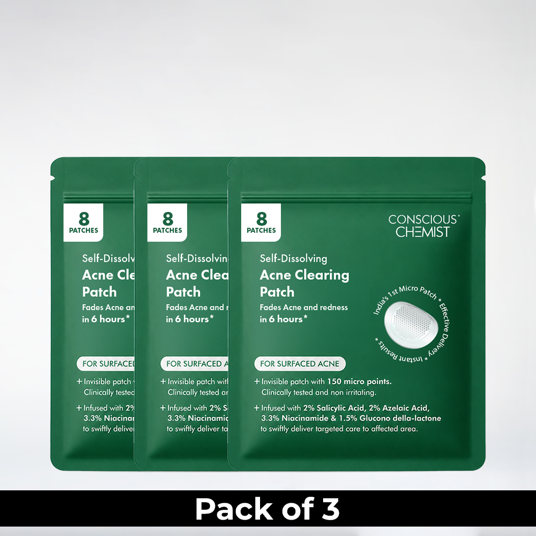 Self Dissolving Microneedle Acne Patches | Pack Of 3 | 3 x 8 patches | Special Deal