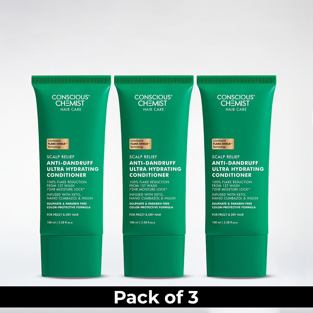 Anti-Dandruff Ultra Hydrating Conditioner | Pack Of 3 | 3 x 100 ml | Special Deal