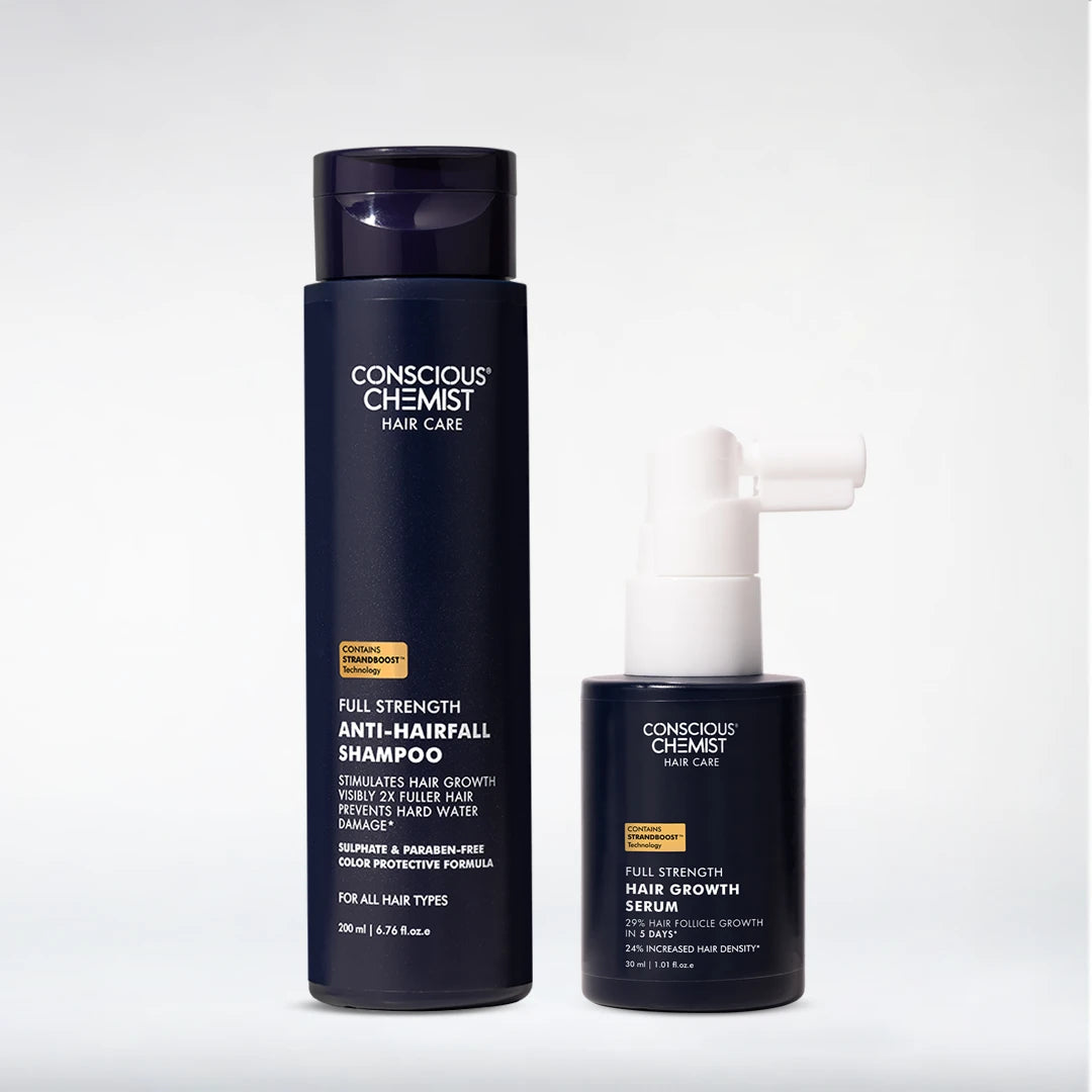 Hair Growth Duo | Shampoo & Serum | Reduces Hairfall & Supports New Hair Growth | combo