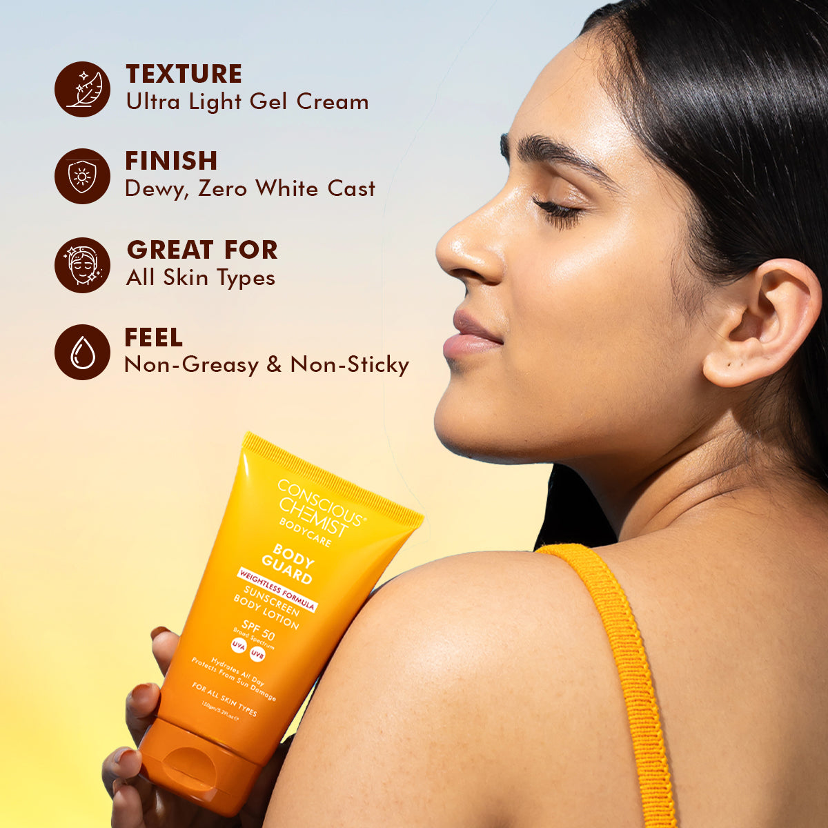 Sunscreen Body Lotion | SPF 50 PA++++ | Broad Spectrum Protection | 150 gm