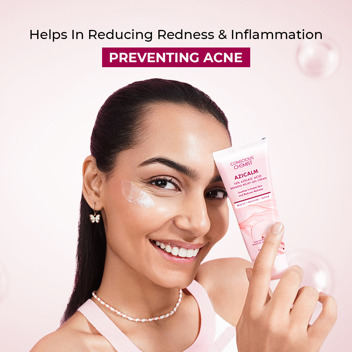 Azicalm Redness & Inflammation Relief Cream | 10% Azelaic Acid | 50 gms | Special Offers