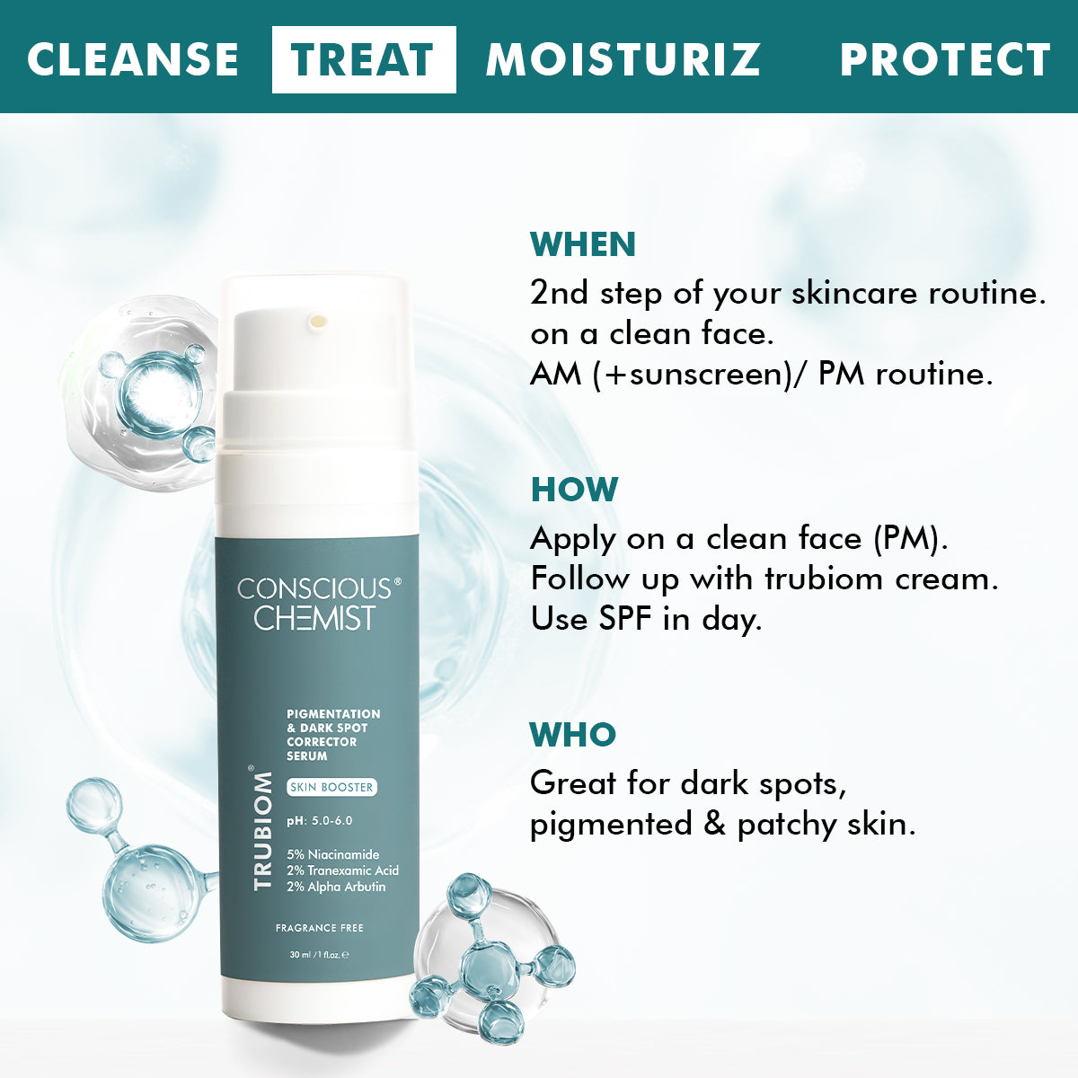 Trubiom Pigmentation & Dark Spots Treatment Serum | 30 ml