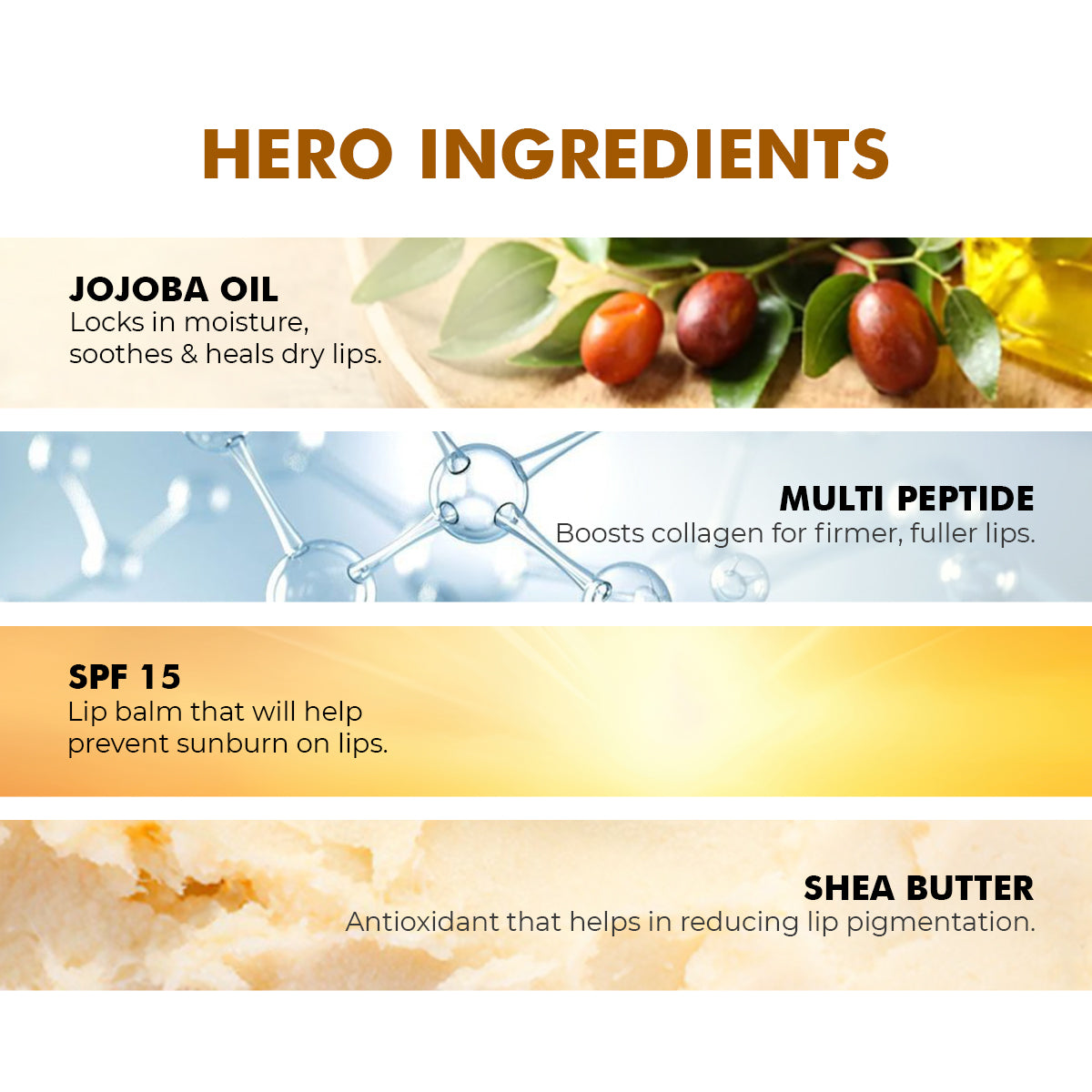 Glossy Peptide Lip Balm | 12 Hrs Hydration | 15 gms