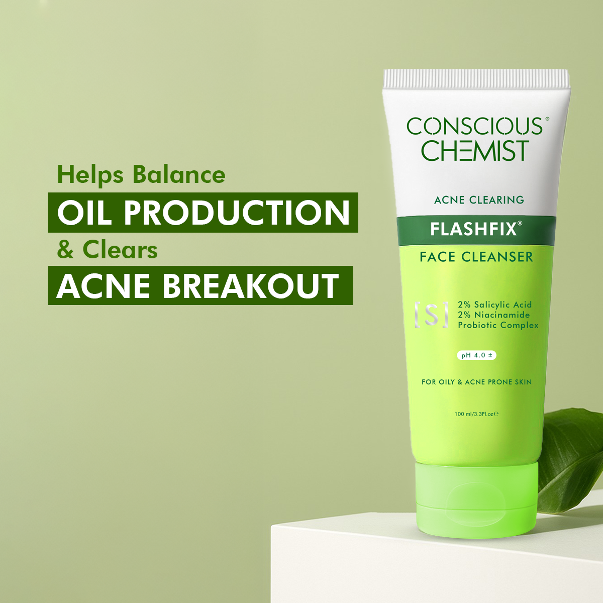 Exfoliating & Oil Control Face Wash | AHA, BHA & CICA Extract | 100 ml