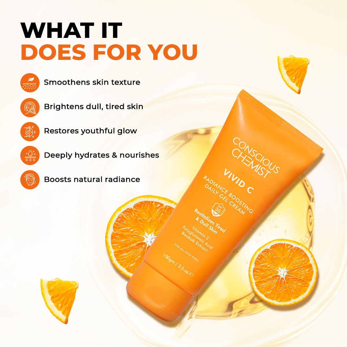 Vivid C Multi-Vitamin Moisturiser | SPF30 PA++ | 100 gms | CK