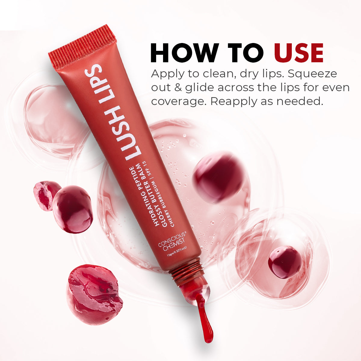 Glossy Peptide Lip Balm | 12 Hrs Hydration | Lush Lips - 15 gms