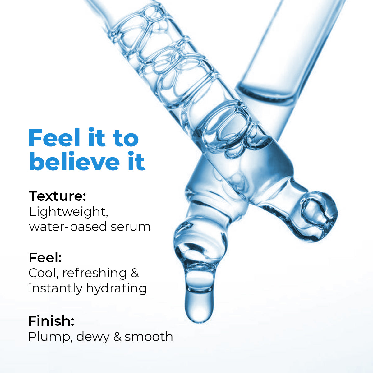 Hydro+ Hydrating & Plumping Serum | 1% Multi-Molecular Hyaluronic Acid | 30 ml