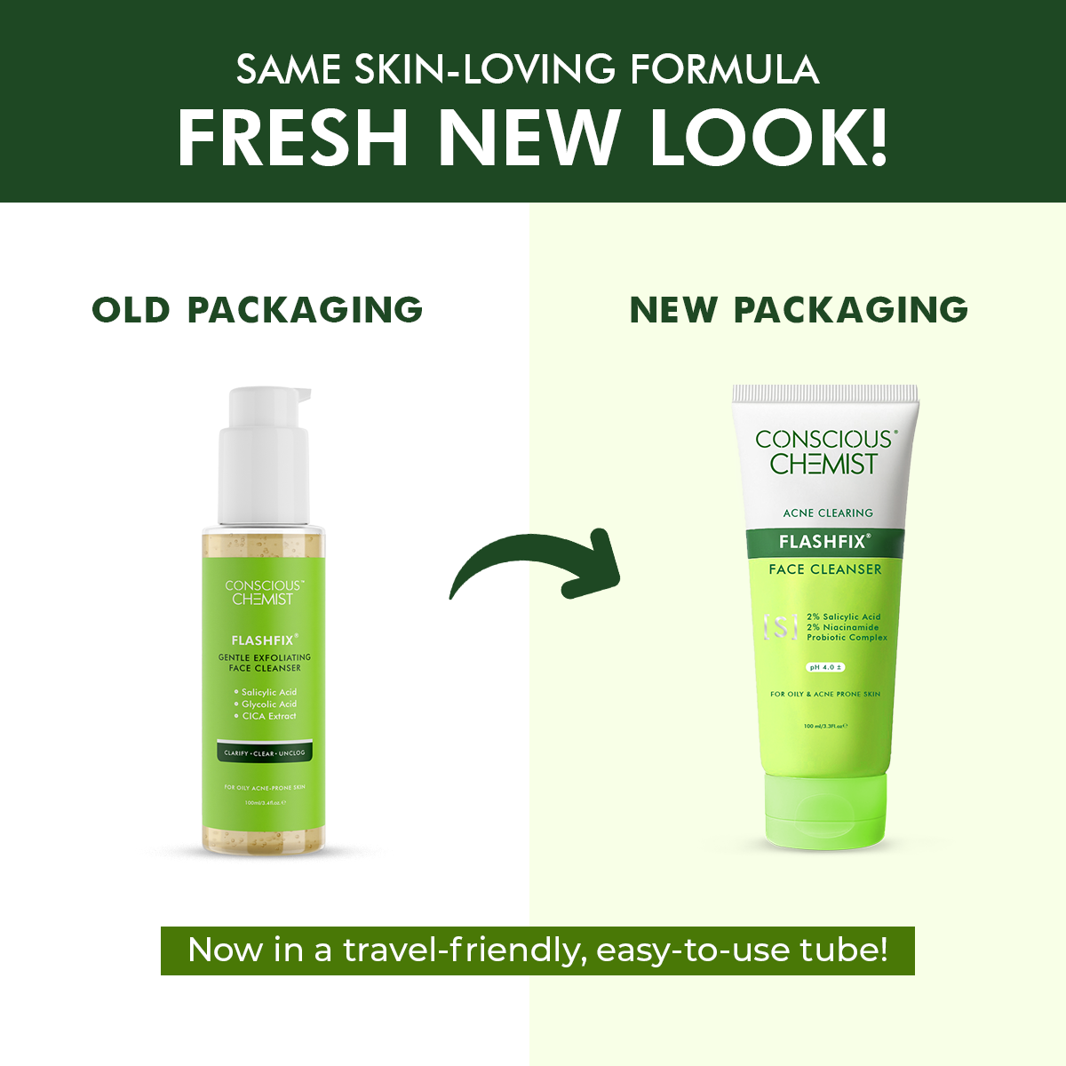 Exfoliating & Oil Control Face Wash | AHA, BHA & CICA Extract | 100 ml