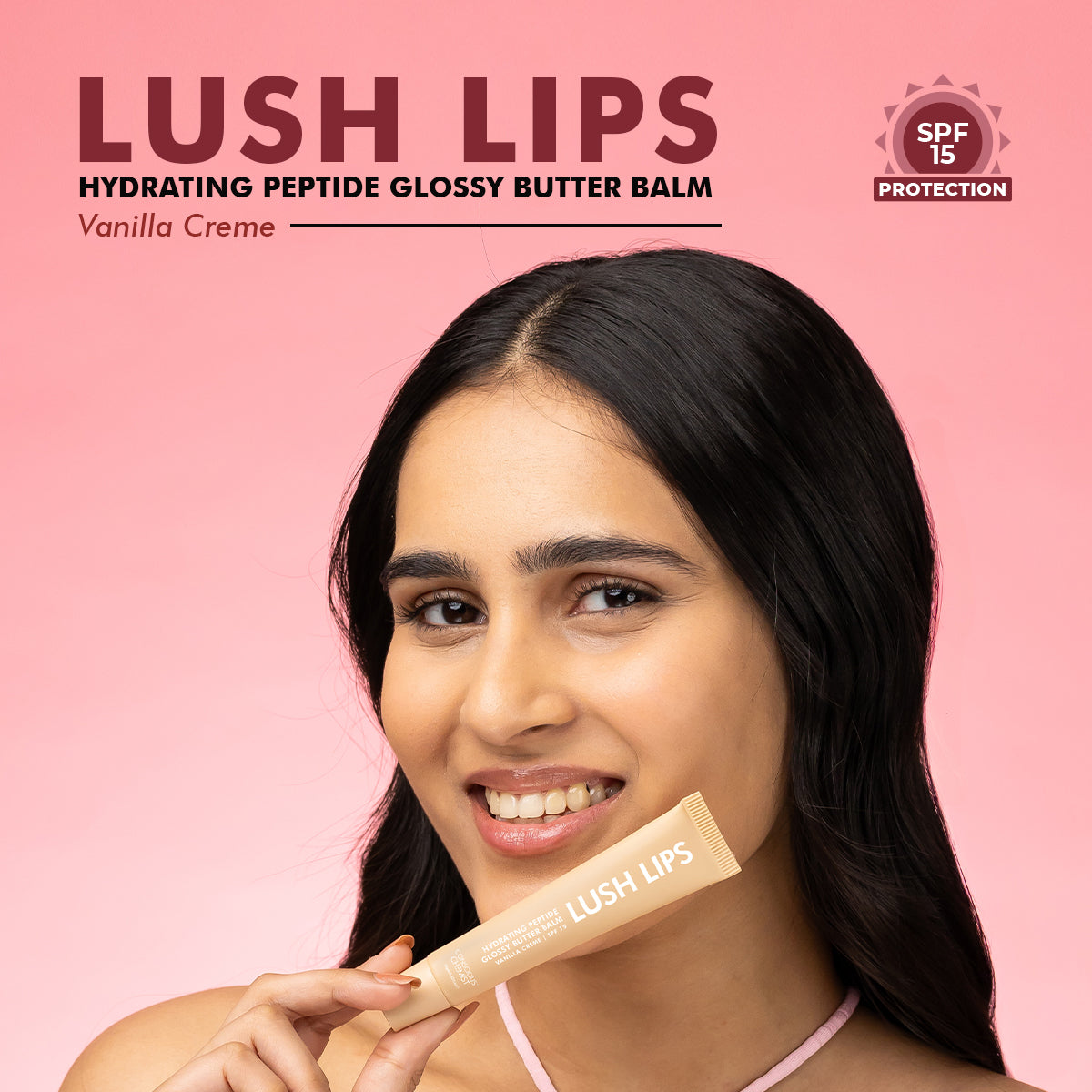 Glossy Peptide Lip Balm | 12 Hrs Hydration | 15 gms | Slashed