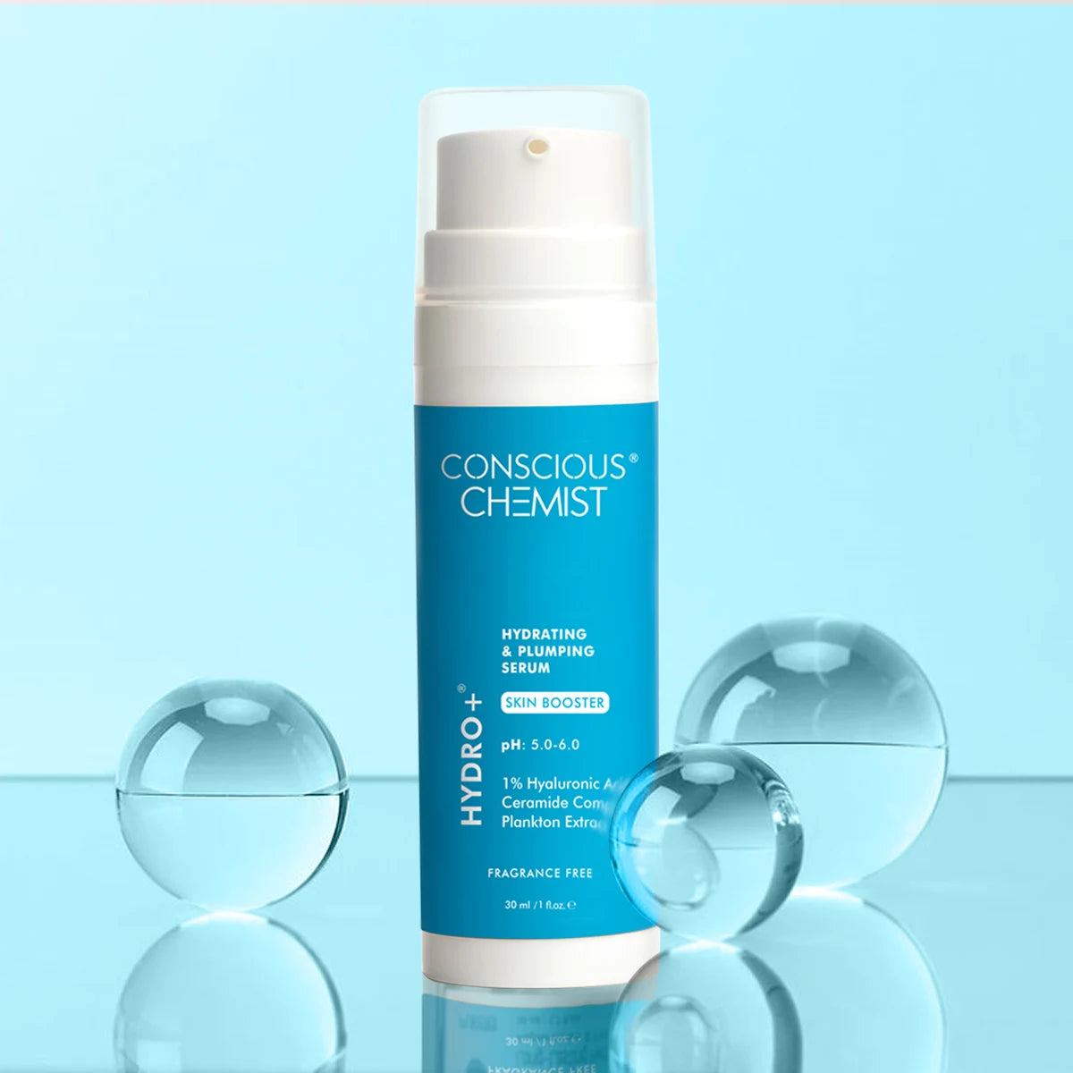 Hydro+ Hydrating & Plumping Serum | 1% Multi-Molecular Hyaluronic Acid | 30 ml