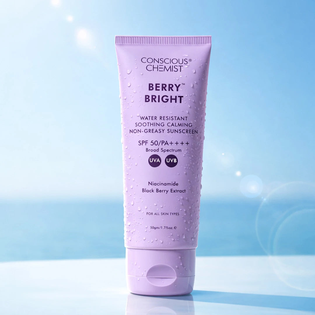 Berry Bright Sunscreen | SPF50 PA ++++ | 50 Gm | AF