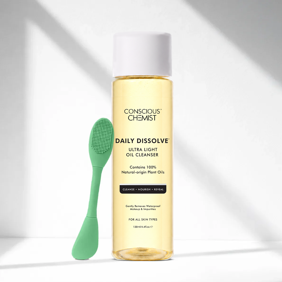 Makeup Removal Duo | Daily Dissolve Cleanser & Silicone Brush