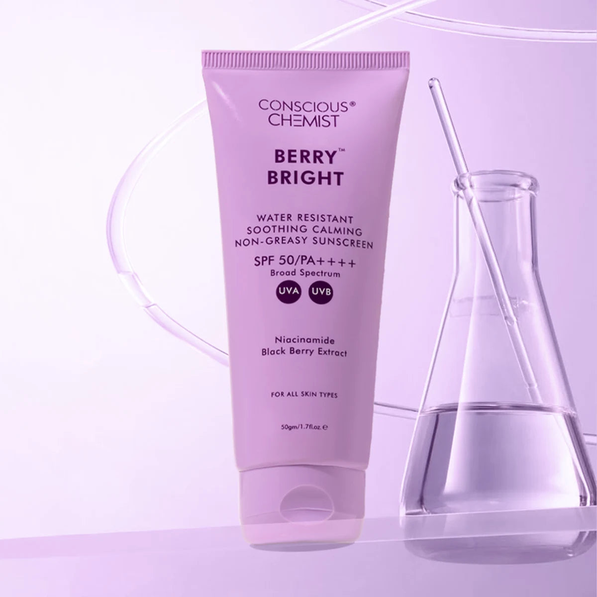 Berry Bright Sunscreen | SPF50 PA ++++ | 50 Gm