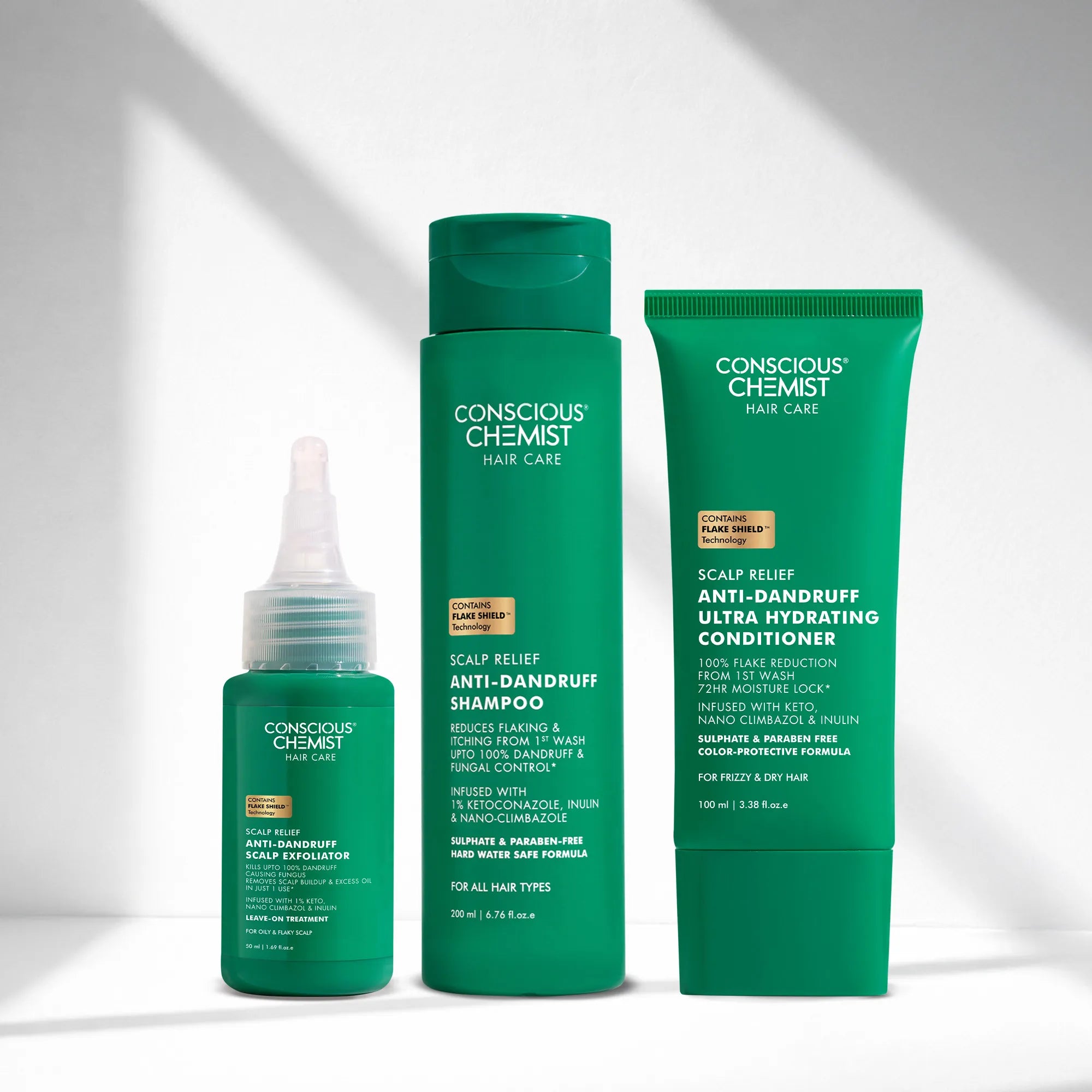 Anti-Dandruff Complete Scalp Care | Scalp Exfoliator, Shampoo & Conditioner | Haircare