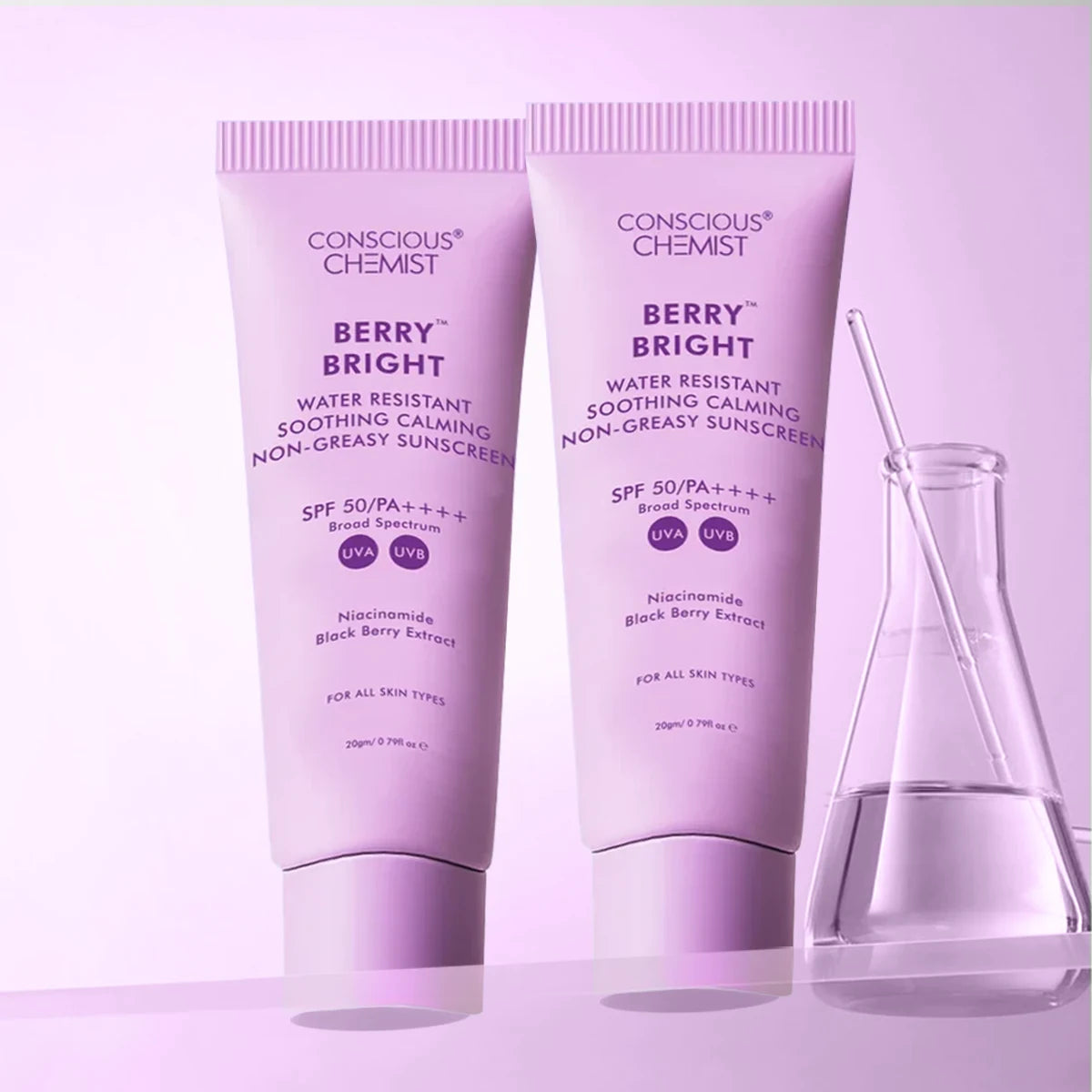 Berry Bright Sunscreen Mini | Pack of Two | 2x20 Gms | Special Deal