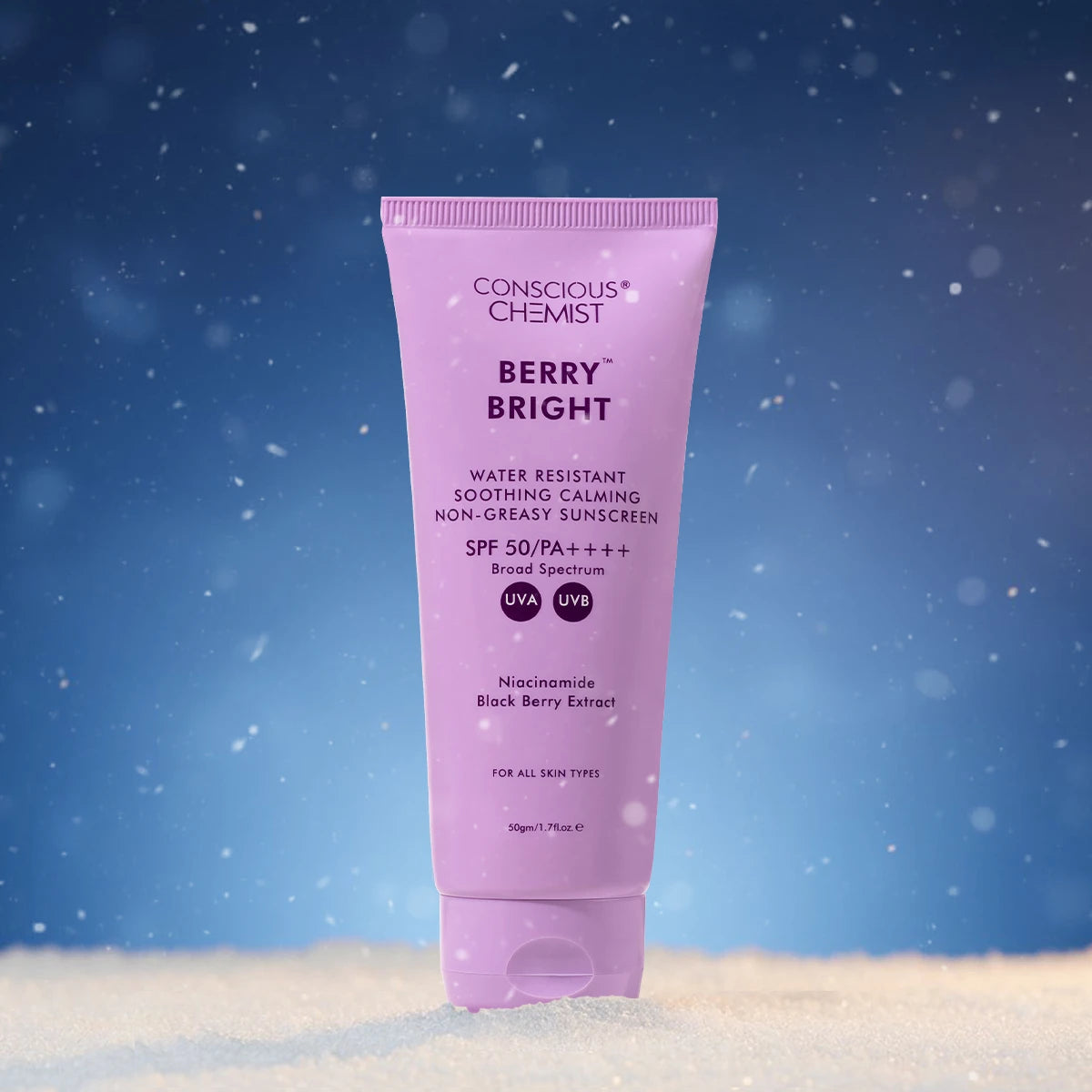 Berry Bright Sunscreen | SPF50 PA ++++ | 50 Gm