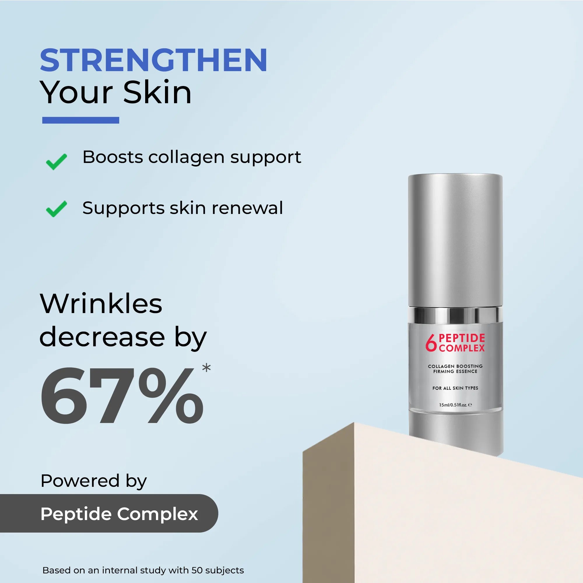 Collagen Boost Routine | Oil Cleanser, 6 Peptide Serum & Collagen Jelly Cream | Combo