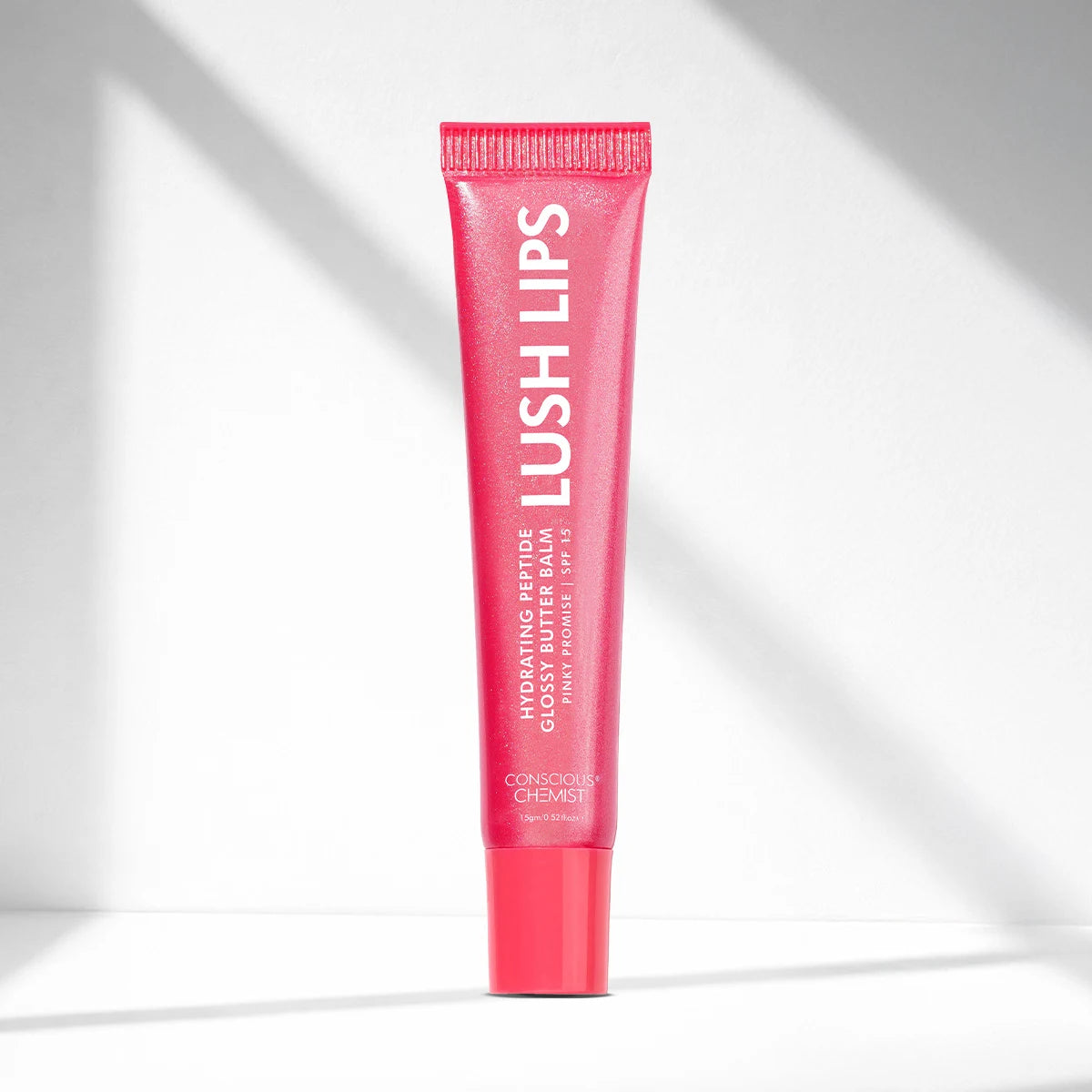 Glossy Peptide Lip Balm | Pinky Promise | Hydrates & Plumps | Lush Lips - 15 Gms