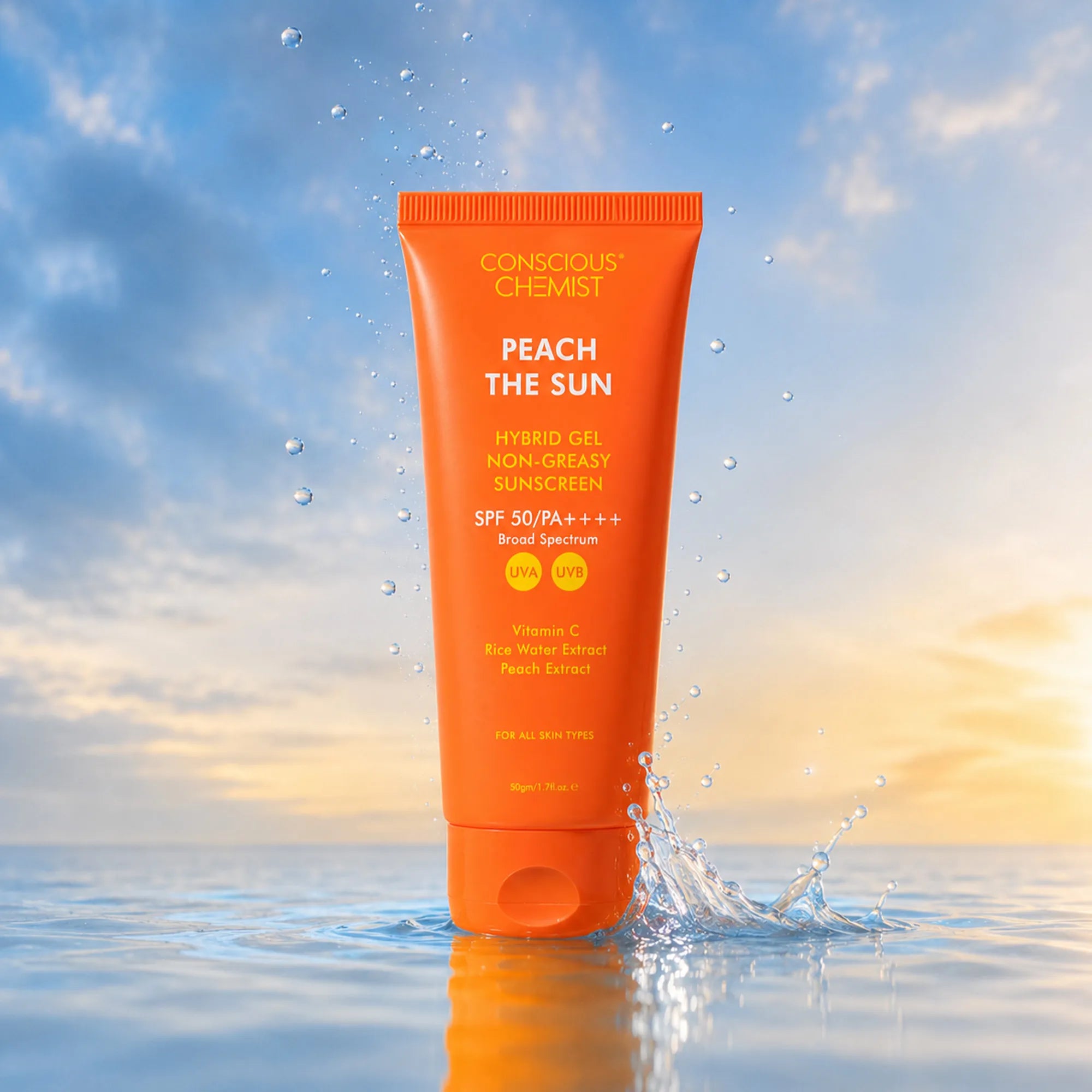 Peach The Sun | SPF 50 PA++++ | 50 gms | SPF