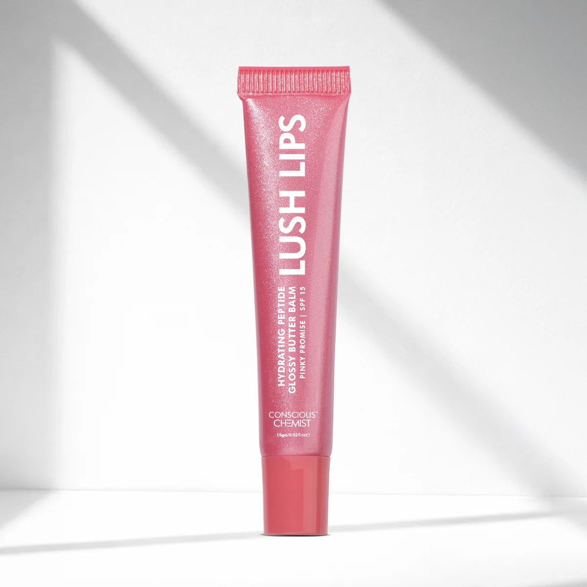 Glossy Peptide Lip Balm | Pinky Promise | Hydrates & Plumps | Lush Lips - 15 Gms