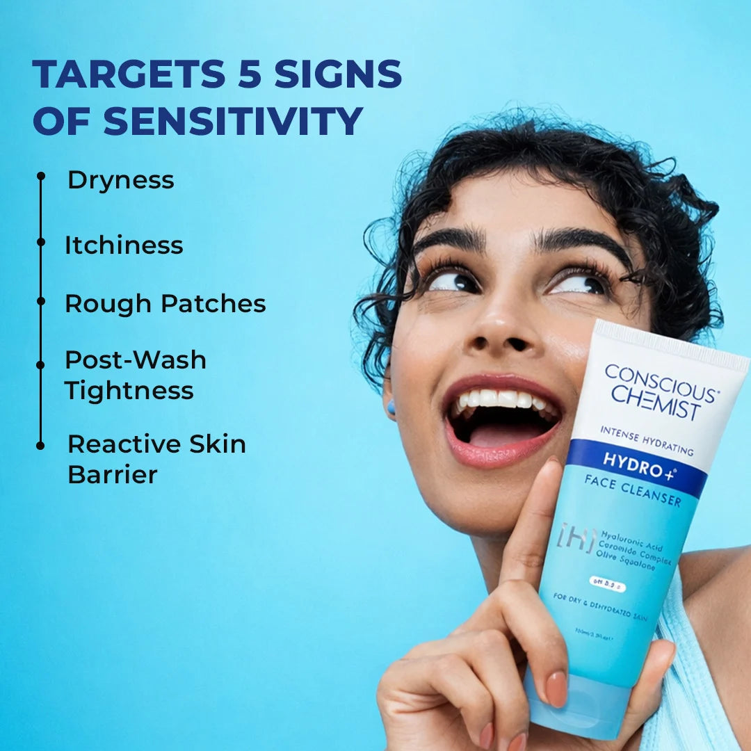 Hydrating Face Wash For Dry Skin | Hyaluronic Acid & Ceramides | 100 ml