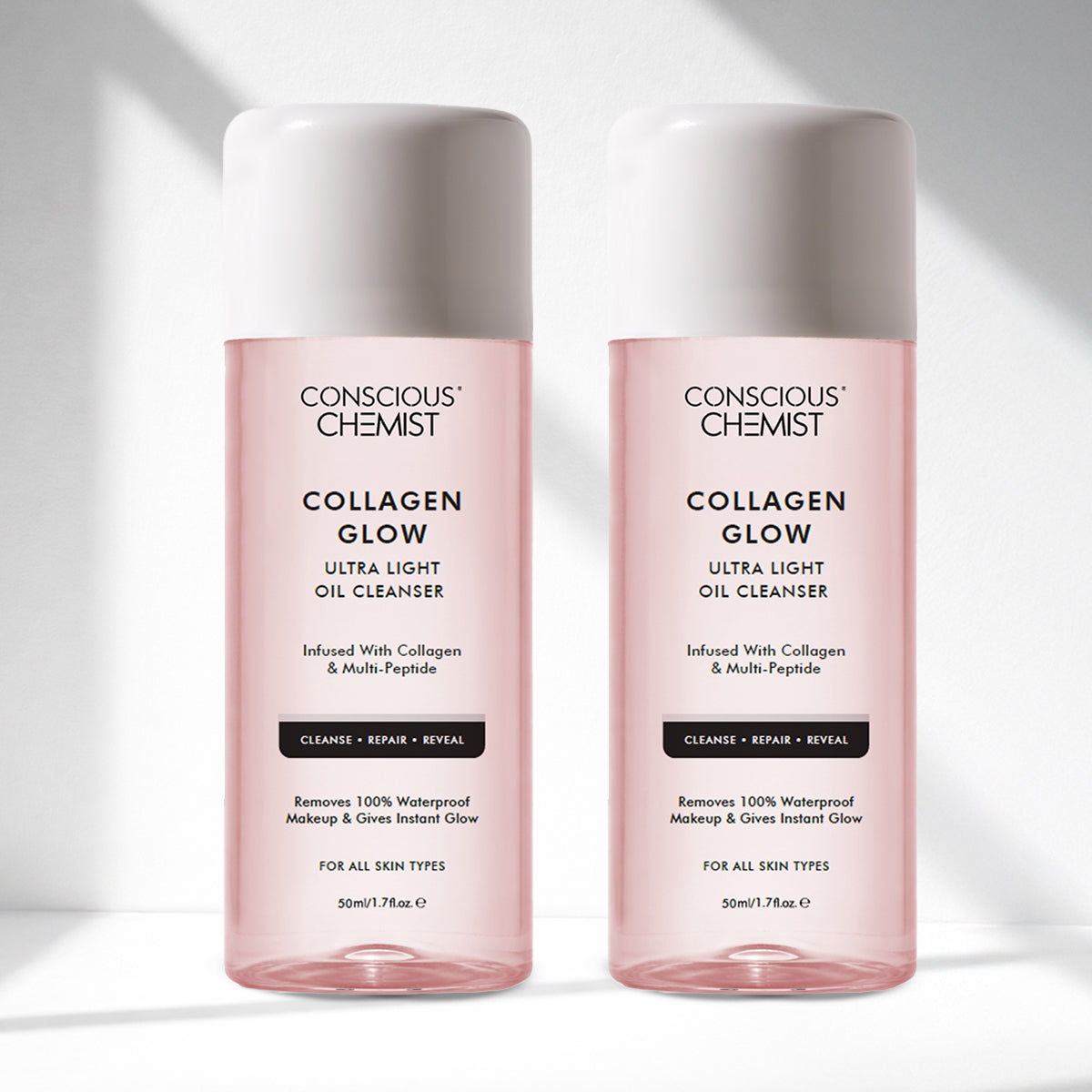 Collagen Glow Ultra-Light Oil Cleanser(Pack of 2) | For Firmer Looking Skin