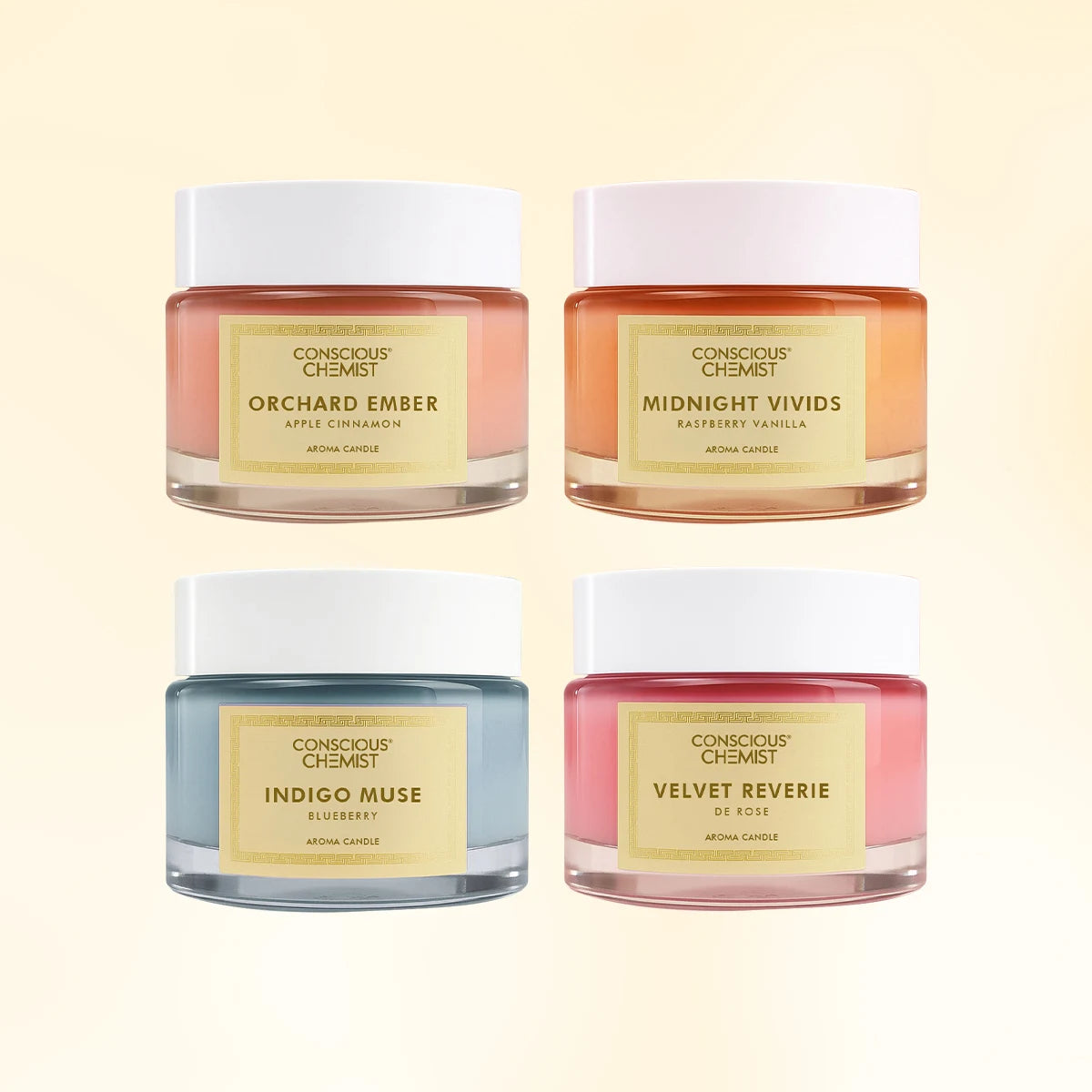 Scented Candles (Pack Of Four)