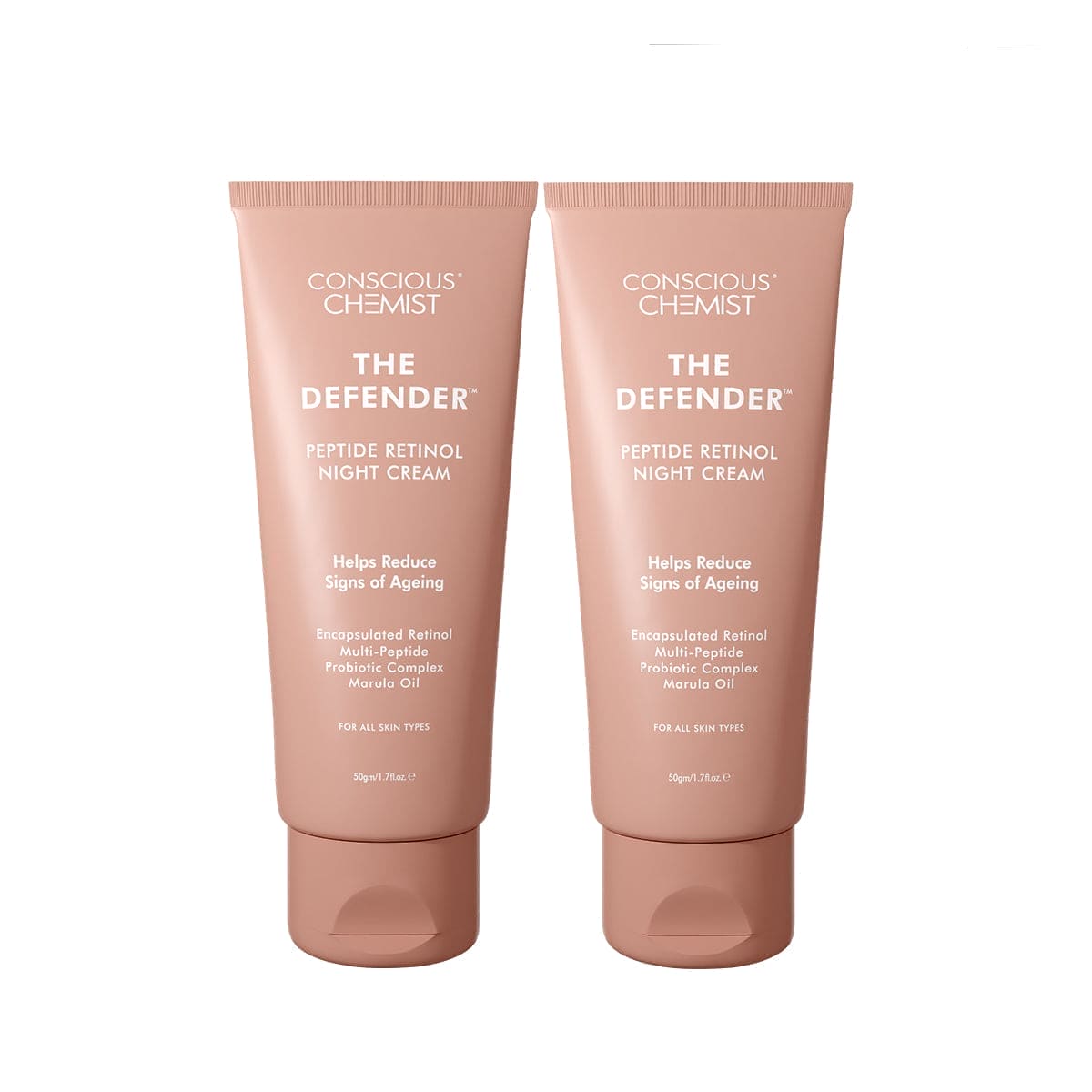 Pack Of Two Defender Cream | Multi-Peptide Retinol Night Anti Aging Cream