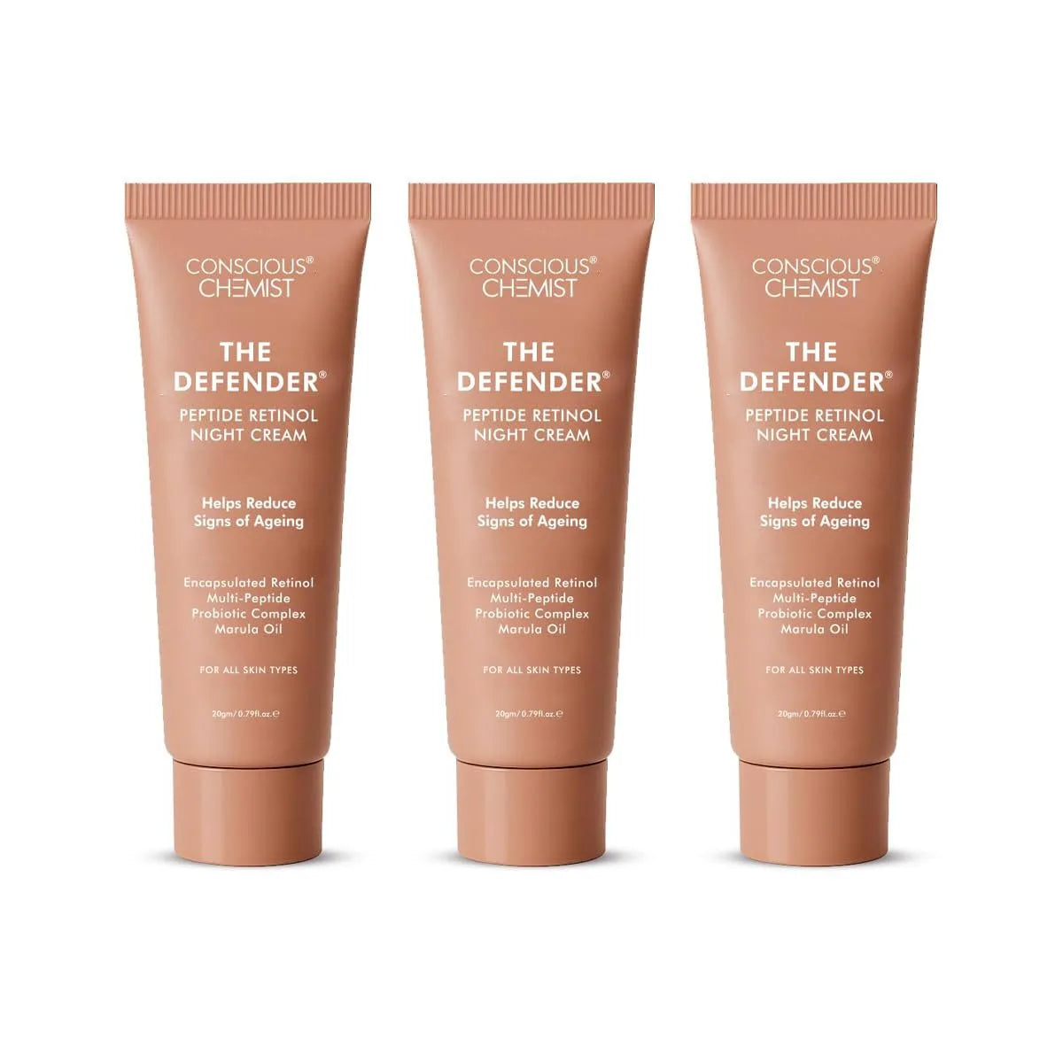 Defender Multi Peptide Retinol Night Anti Ageing Cream