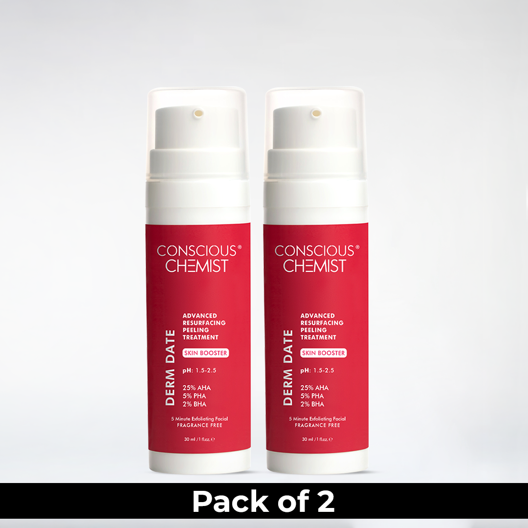 Derm Date Resurfacing Chemical Peel Treatment Serum | Pack Of 2 | 2 x 30 ml | Special Deal