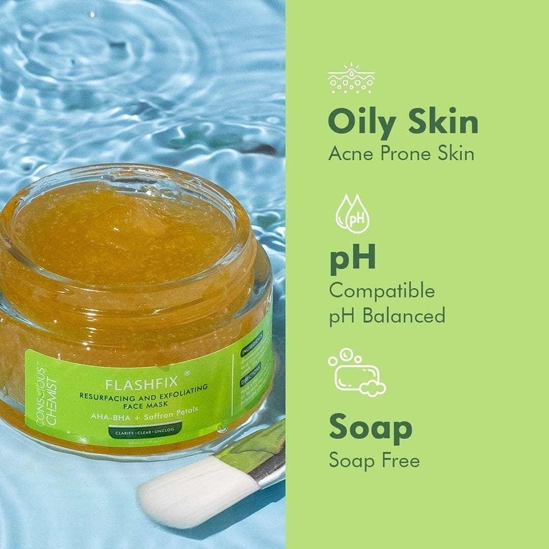 Flashfix Exfoliating & De-Tan Face Mask | 50 ml