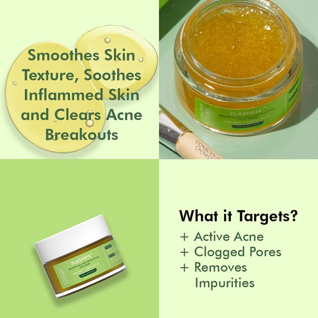 Flashfix Exfoliating & De-Tan Face Mask | 50 ml